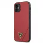 Guess GUHCP12SVSATMLRE Hard Case Saffiano per Apple iPhone 12 Mini - rosso