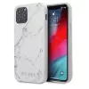 Guess Apple iPhone 12/12 Pro Custodia PC/TPU Marble Bianco