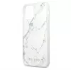 Guess Apple iPhone 12/12 Pro Custodia PC/TPU Marble Bianco