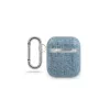 Guess Custodia Denim Triangle azzurro per AirPods