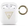 Guess Custodia in silicone Triangle bianca per Apple AirPods