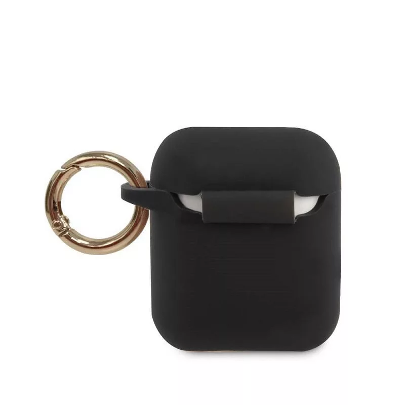 Guess Custodia in silicone Triangle per AirPods Pro (1ª e 2ª gen) - nero