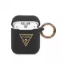Guess Custodia in silicone Triangle per AirPods Pro (1ª e 2ª gen) - nero
