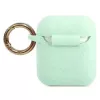 Guess Custodia in silicone Glitter verde per AirPods Pro