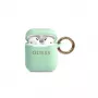 Guess Custodia in silicone Glitter verde per AirPods Pro