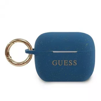 Guess Custodia in silicone blu per AirPods Pro