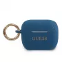 Guess Custodia in silicone blu per AirPods Pro