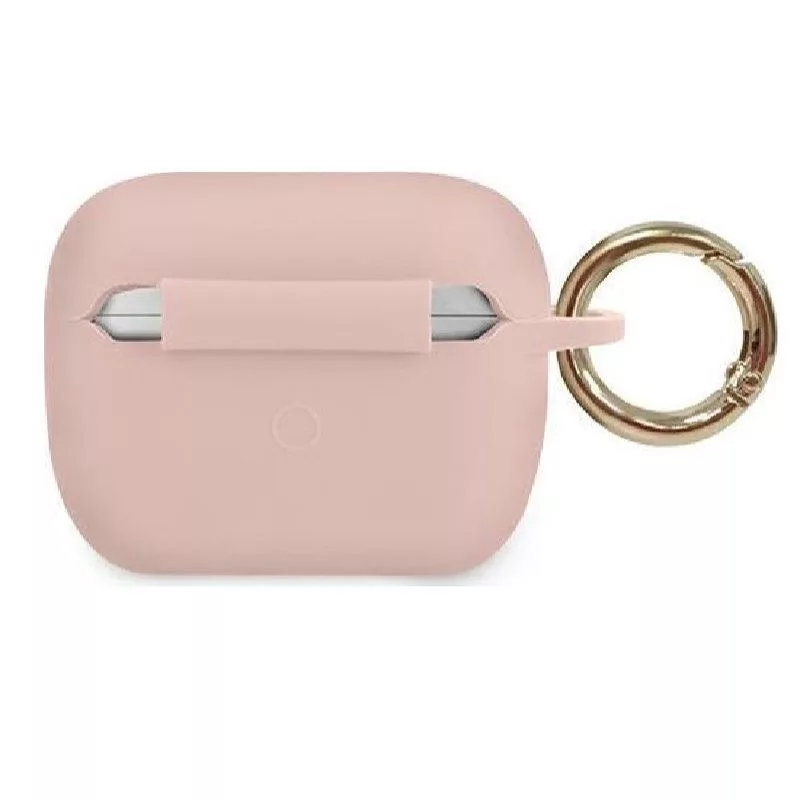 Guess Custodia in silicone Triangle rosa per AirPods Pro