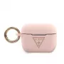 Guess Custodia in silicone Triangle rosa per AirPods Pro