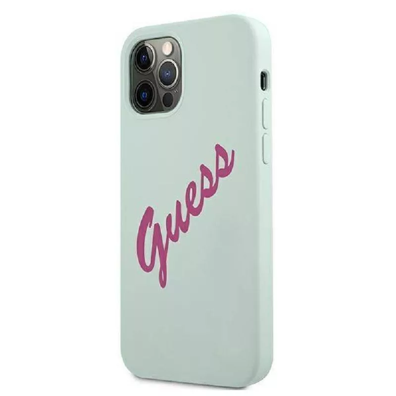 Guess Apple iPhone 12 Pro Max 6,7 inch Cover Fuschia blu