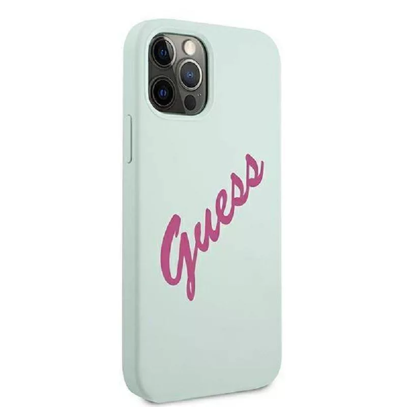 Guess Apple iPhone 12 Pro Max 6,7 inch Cover Fuschia blu