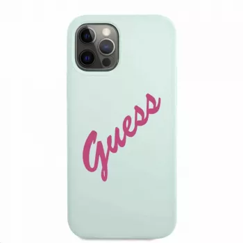 Guess Apple iPhone 12 Pro Max 6,7 inch Cover Fuschia blu