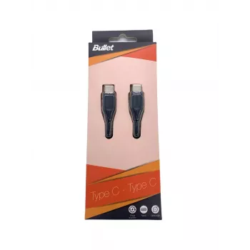 BULLET cavo USB-C su USB-C 1m, 2,4A nero