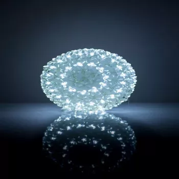iLike Bumba ar puķēm 465 200LED D-20cm bianco lampada sferica decorativa con motivo floreale