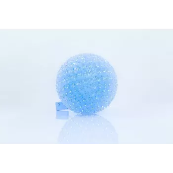 iLike sfera luminosa LED decorativa con fiori 300 LED blu 25 cm