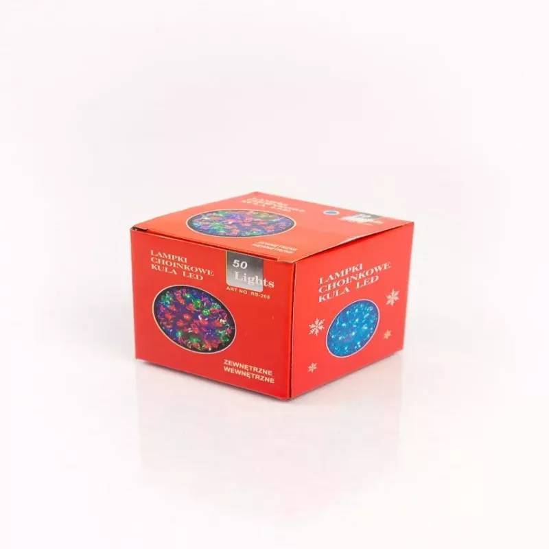RS-208 sfera LED con fiori 50 LED bianco 11 cm