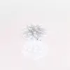 RS-208 sfera LED con fiori 50 LED bianco 11 cm