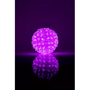 iLike Bumba ar puķēm RS-214 80LED D-13cm viola lampada LED decorativa