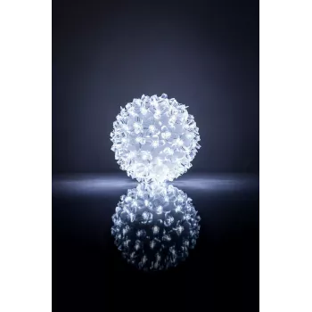 iLike Christmas Lights Ball RS-214 80LED D-13cm bianco