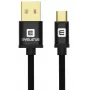 Evelatus cavo dati Micro USB EDC02 connettori placcati oro su entrambi i lati nero