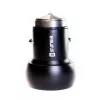 Evelatus EC7DC01 caricabatterie da auto 3.1A 2 porte USB con strumento di emergenza in acciaio inox nero
