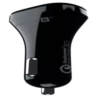 Evelatus caricabatterie da auto rapido QCC02 nero