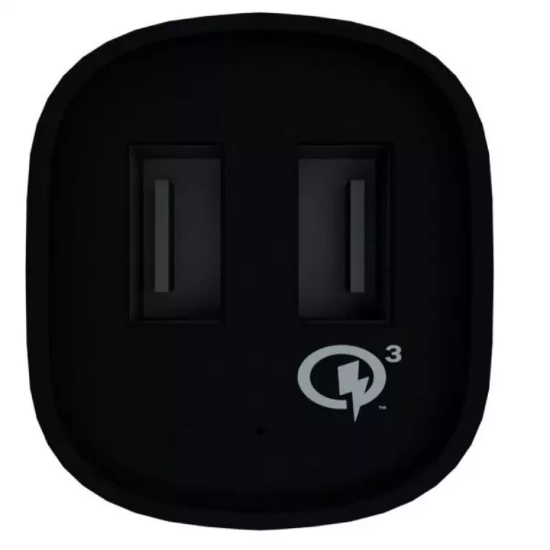 Evelatus caricabatterie da auto rapido QCC02 nero