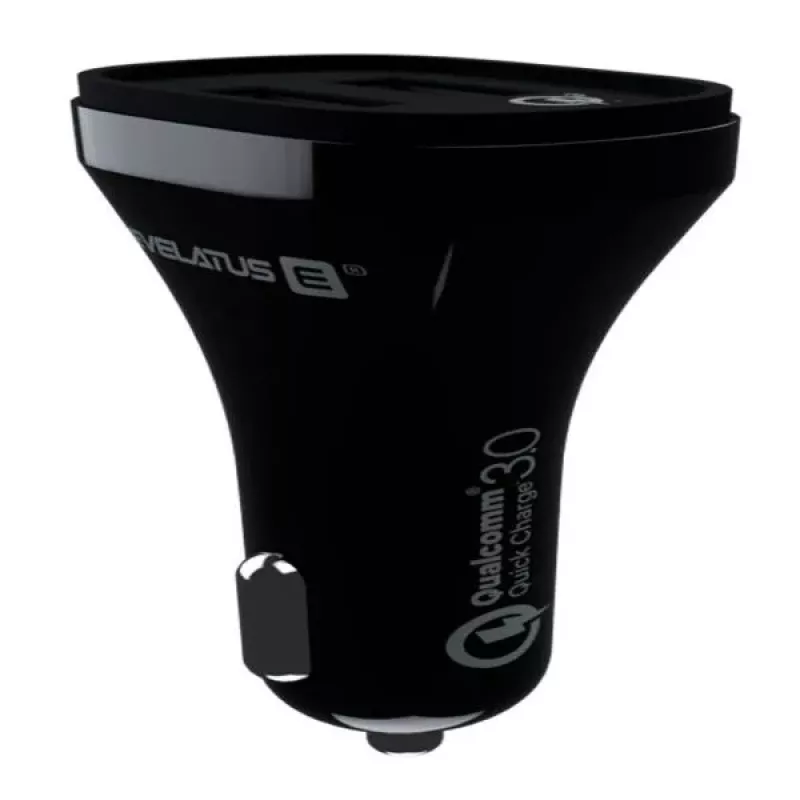 Evelatus caricabatterie da auto rapido QCC02 nero