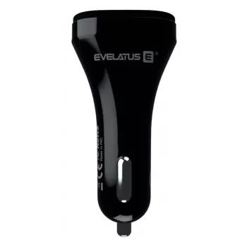 Evelatus caricabatterie da auto rapido QCC02 nero
