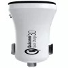 Evelatus caricabatterie da auto rapido QCC02 bianco