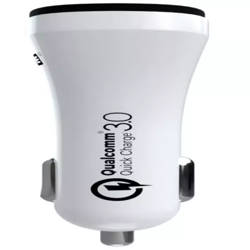 Evelatus caricabatterie da auto rapido QCC02 bianco