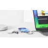 Evelatus cavo in silicone USB C a USB C 0,2M grigio