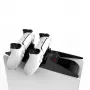 Saitake Dual Charging Station dock per controller Sony PlayStation 5 PS5, forma console, bianco-nero