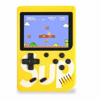 GameBox R1 console retro portatile 8-bit con 400 giochi LCD 3 pollici con cavo TV RCA giallo