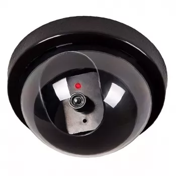 iWear SC1 finta telecamera di sicurezza per esterni Fake CCTV con luce rossa lampeggiante 2x batteria AA