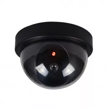 iWear SC1 finta telecamera di sicurezza per esterni Fake CCTV con luce rossa lampeggiante 2x batteria AA