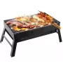 iLike Grillpapa Super Compact Foldable barbecue a carbonella 36x29x6,8 cm per picnic e campeggio