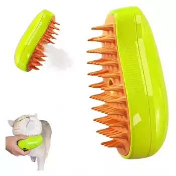 iLike Pet spazzola elettrica da bagno 3in1 - depilazione + pulizia + massaggio con spray one-click (6,6x12 cm)
