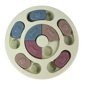iLike Dog Treat Puzzle Feeder diam. 24 cm Gioco interattivo slow-eating da addestramento multicolore
