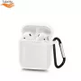 TakeMe Custodia protettiva in silicone morbido ultra-sottile per AirPods bianca
