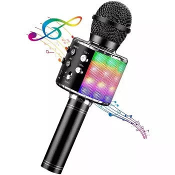 iWear M85 microfono karaoke con altoparlante, Bluetooth, registrazione, Micro SD, USB