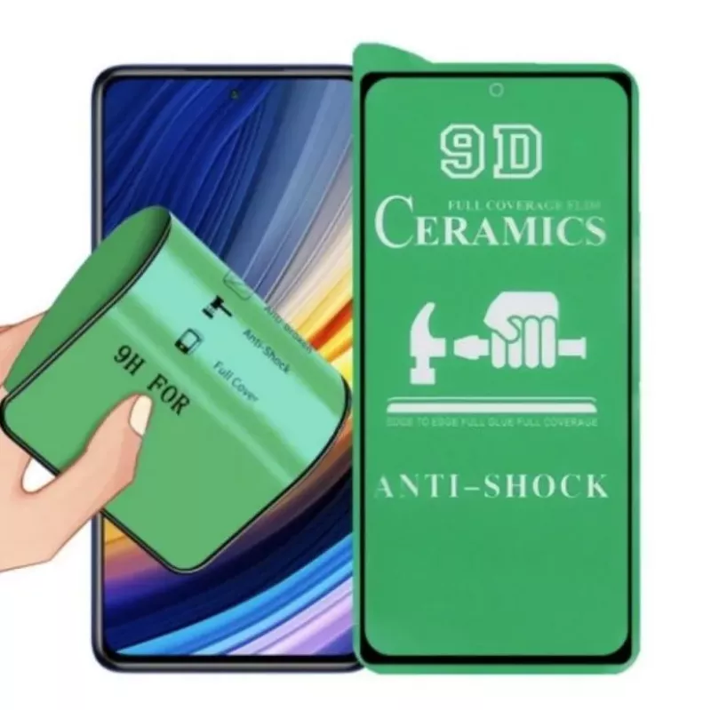 TakeMe Vetro temperato protettivo per schermo full surface in ceramica dura per Apple iPhone 14 Pro