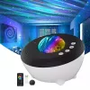 Elight J1 Proiettore aurora con suoni d'atmosfera e altoparlante Bluetooth, controllo tramite app Smart Wi-Fi Bluetooth, bianco