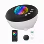 Elight J1 Proiettore aurora con suoni d'atmosfera e altoparlante Bluetooth, controllo tramite app Smart Wi-Fi Bluetooth, bianco