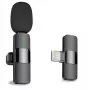 CP K9 Microfono wireless mini per smartphone con clip, suono chiaro, cancellazione del rumore (5,7x1,5cm) nero