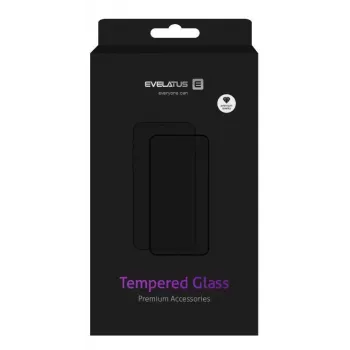 Evelatus Samsung Galaxy S9 Plus G965 Vetro temperato protettivo per schermo case friendly nero