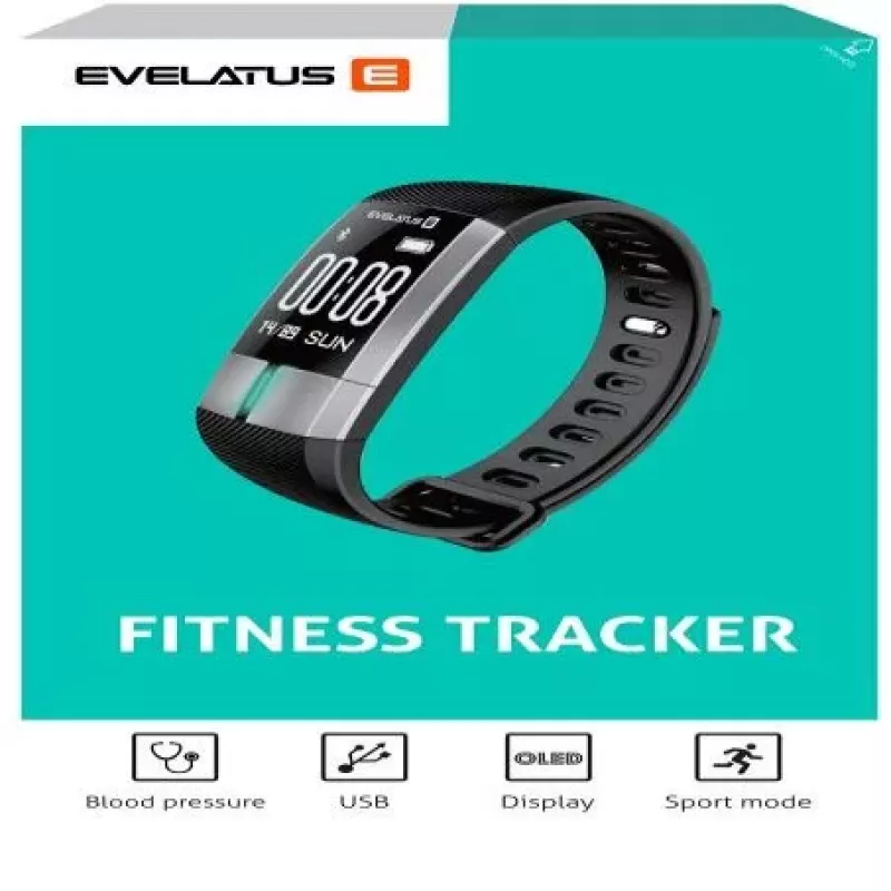 Evelatus Fitness Tracker EFT01 nero