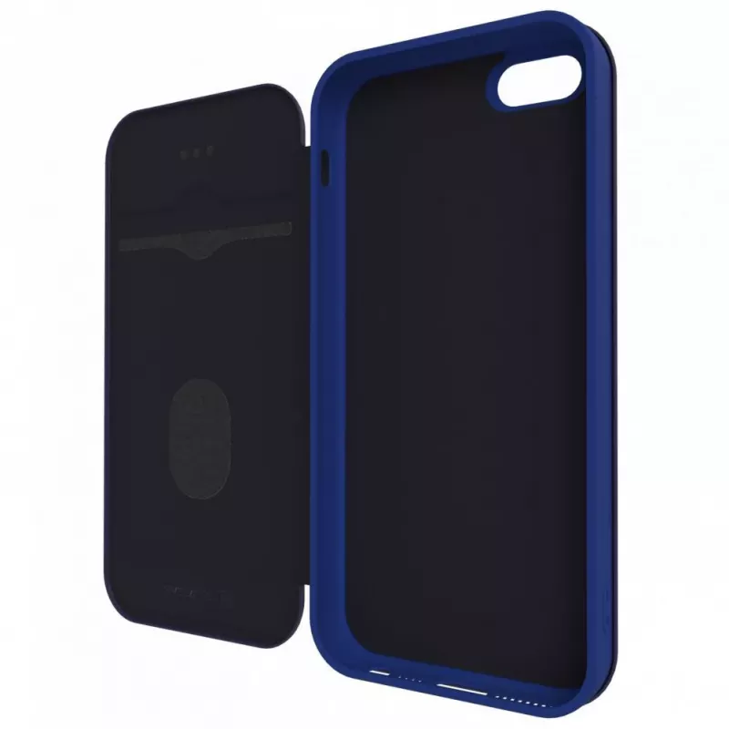 Evelatus Custodia a libro per Apple iPhone 5/5s/SE blu scuro