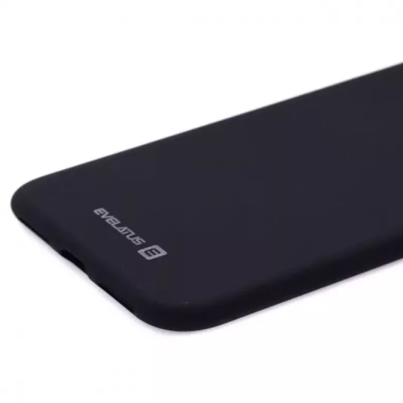 Evelatus Custodia in silicone Nano per Apple iPhone Xs MAX Soft Touch TPU nero