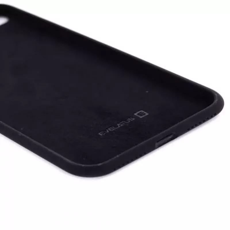 Evelatus Custodia in silicone Premium Soft Touch per Apple iPhone 7 Plus/8 Plus - nero